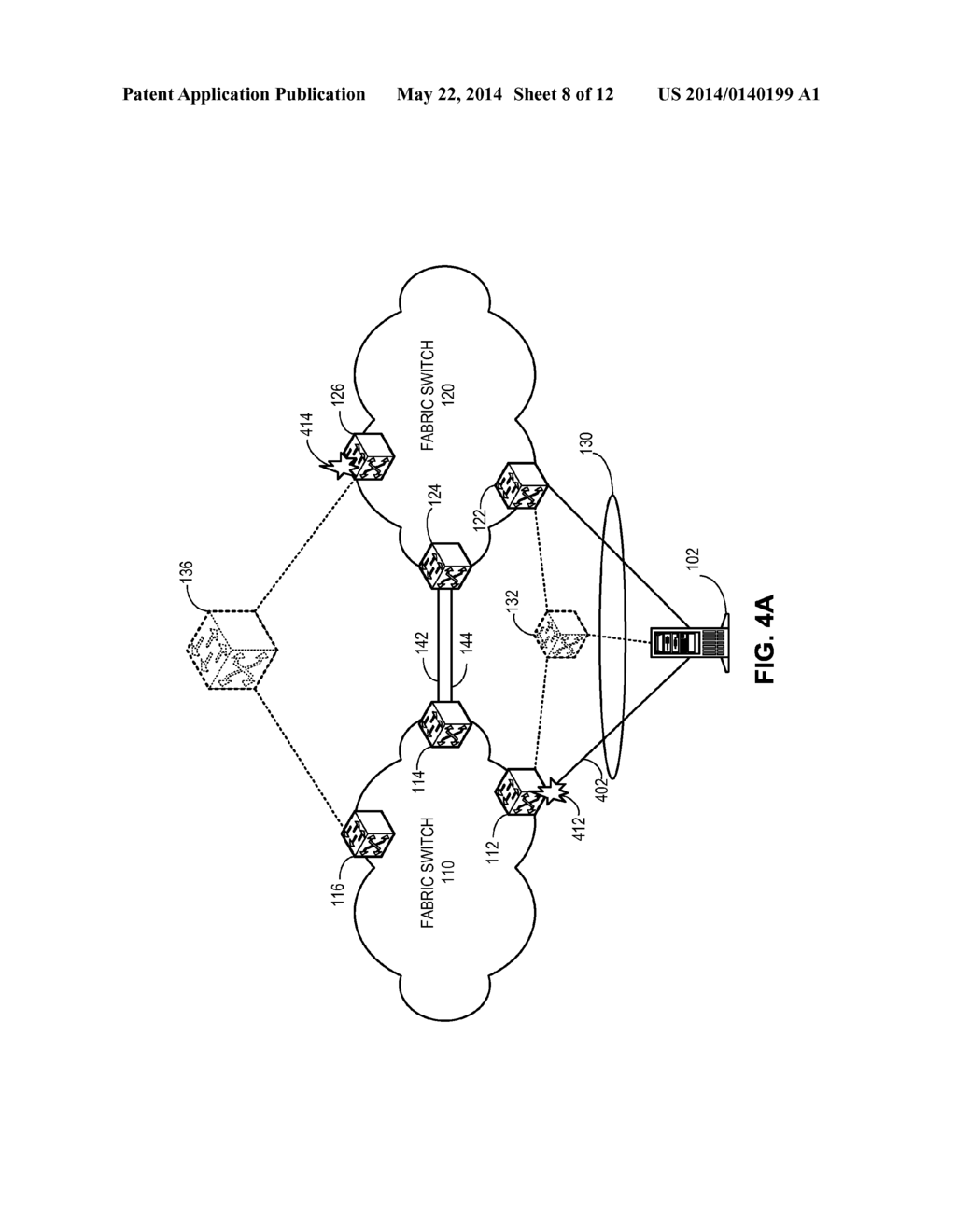 VIRTUAL LINK AGGREGATIONS ACROSS MULTIPLE FABRIC SWITCHES - diagram, schematic, and image 09