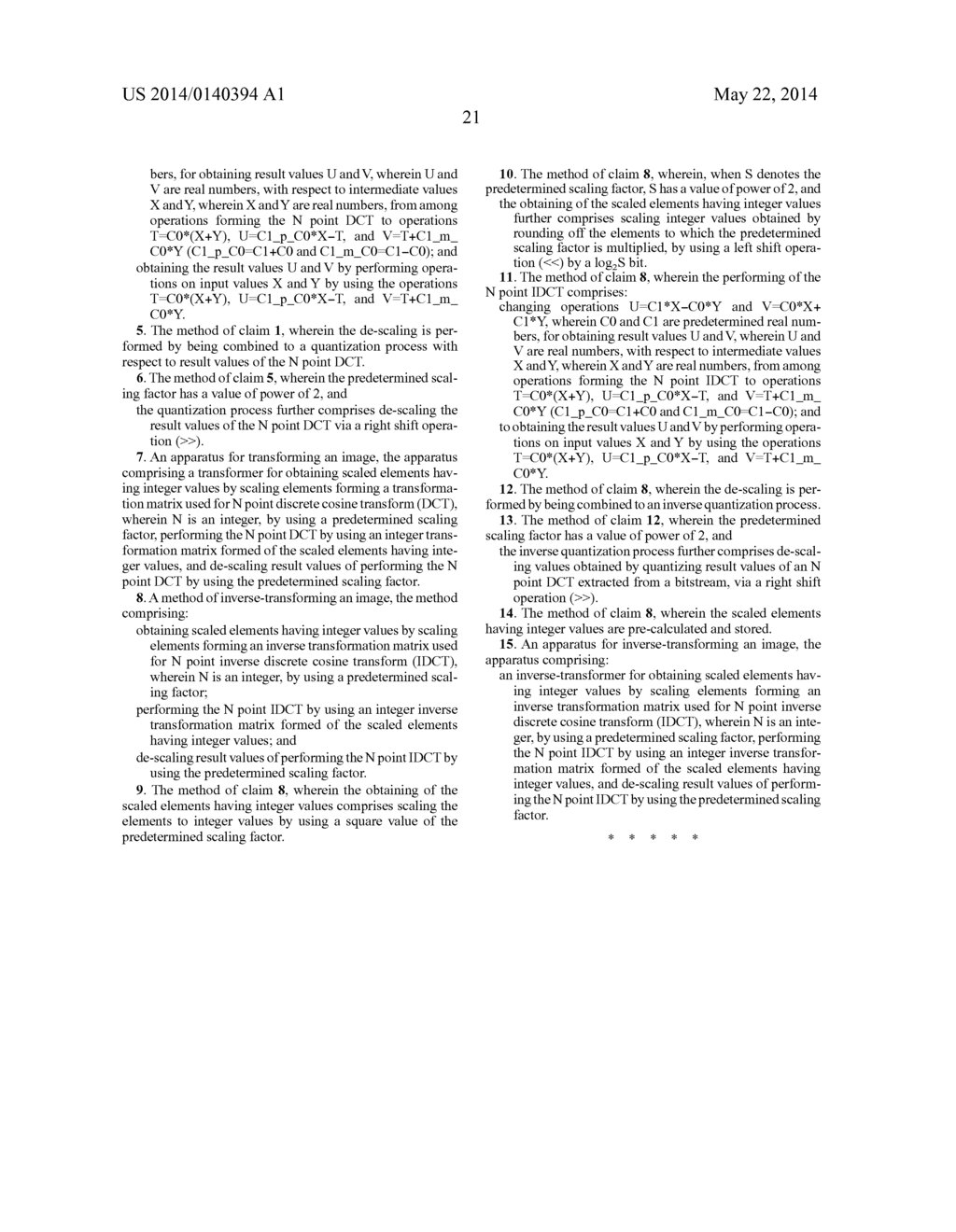 METHOD AND DEVICE FOR THE TRANSFORMATION AND METHOD AND DEVICE FOR THE     REVERSE TRANSFORMATION OF IMAGES - diagram, schematic, and image 31