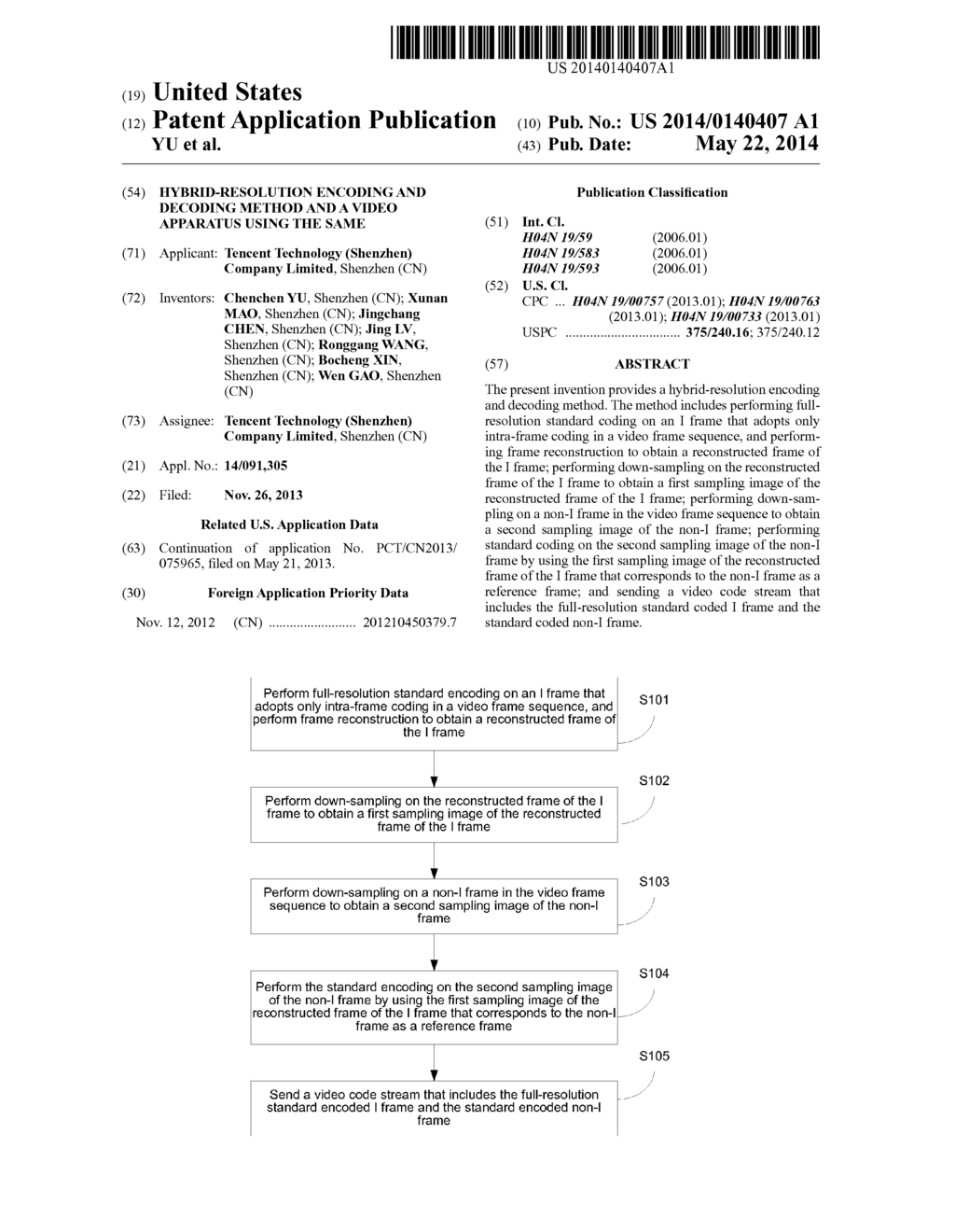 HYBRID-RESOLUTION ENCODING AND DECODING METHOD AND A VIDEO APPARATUS USING     THE SAME - diagram, schematic, and image 01