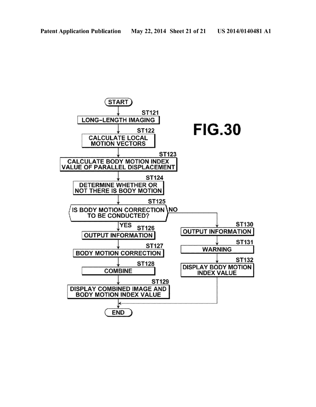 BODY MOTION DETECTION DEVICE AND METHOD, AS WELL AS RADIOGRAPHIC IMAGING     APPARATUS AND METHOD - diagram, schematic, and image 22