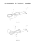 EARPHONE EASILY FACILITATING THE TYING AND UNTYING OF AN EARPHONE WIRE diagram and image