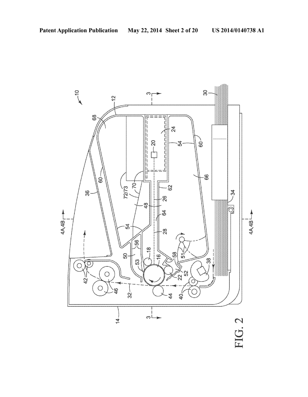 PRINTER WITH TONER CONTAINER - diagram, schematic, and image 03