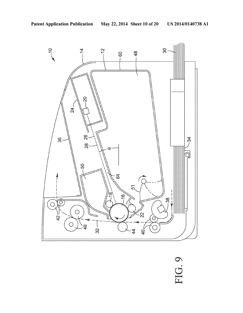 PRINTER WITH TONER CONTAINER - diagram, schematic, and image 11