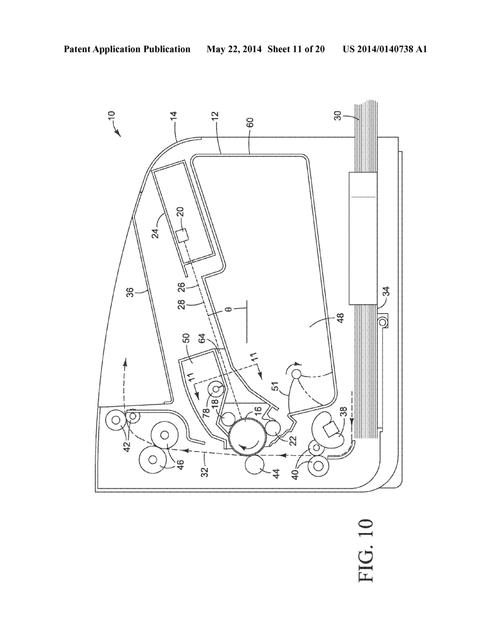 PRINTER WITH TONER CONTAINER - diagram, schematic, and image 12