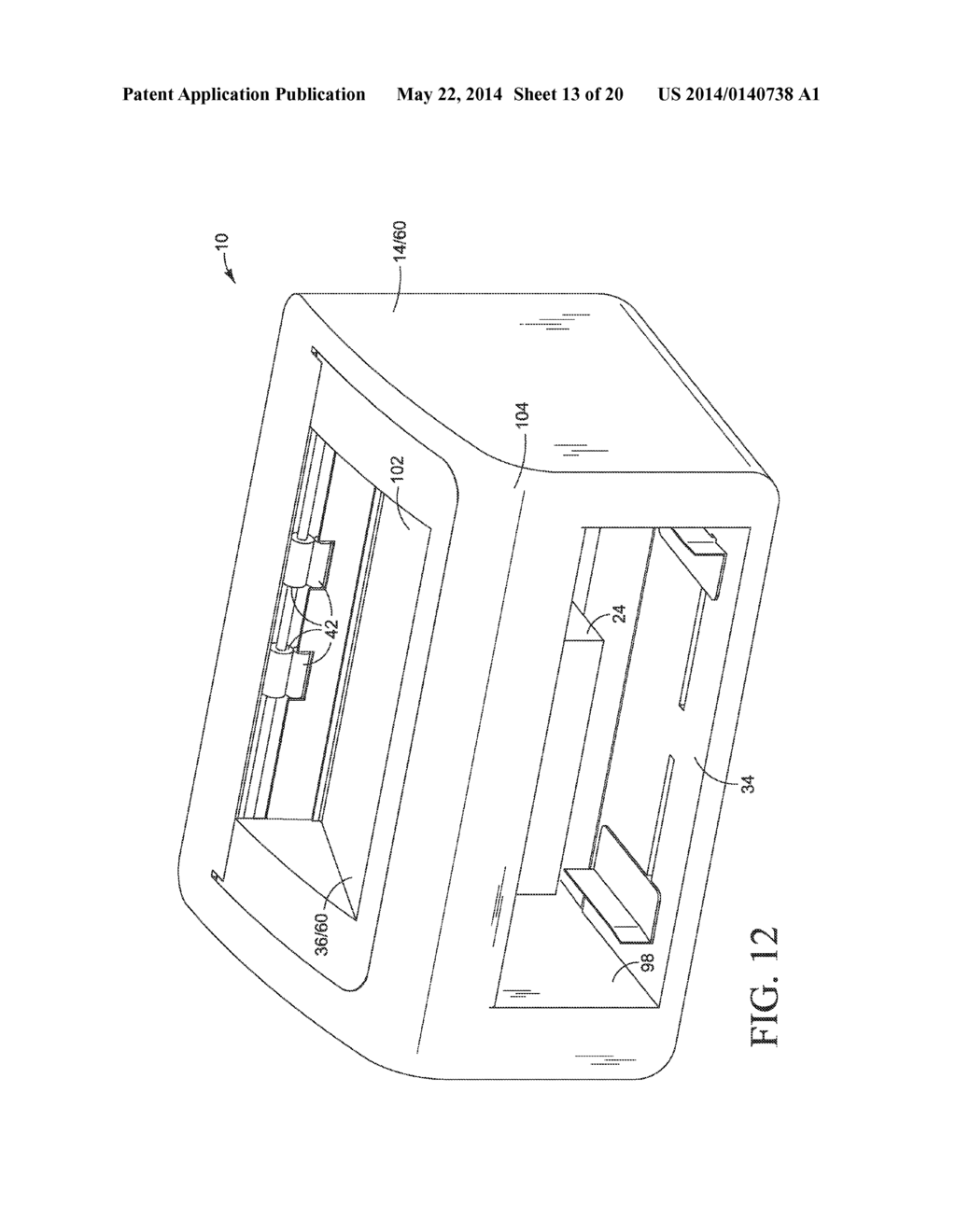 PRINTER WITH TONER CONTAINER - diagram, schematic, and image 14