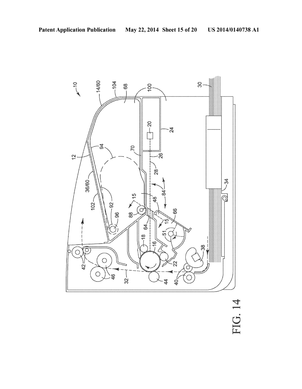 PRINTER WITH TONER CONTAINER - diagram, schematic, and image 16