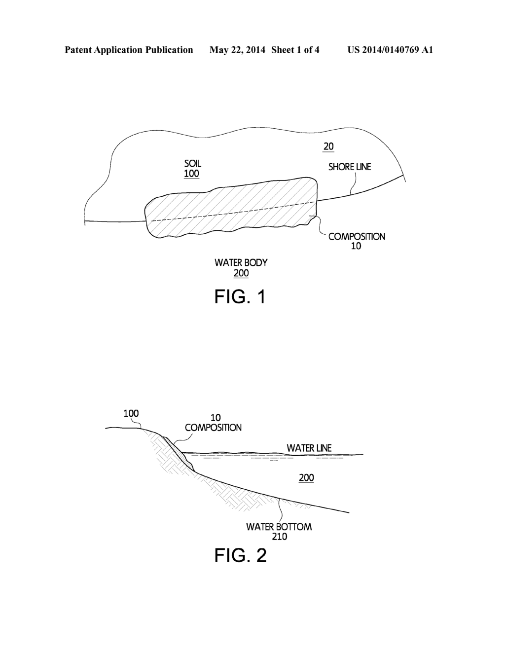 Lighweight Concrete Composition for Soil Stabilization, Especially in     Shoreline and Waterbottom Areas - diagram, schematic, and image 02