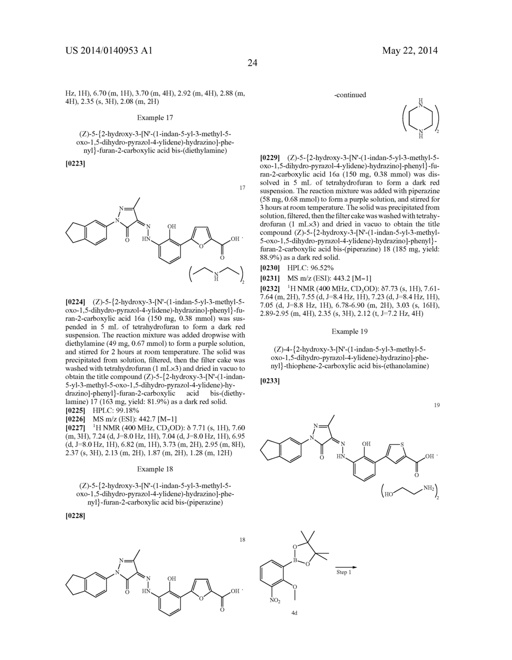 SALTS OF BICYCLO-SUBSTITUTED PYRAZOLON AZO DERIVATIVES, PREPARATION METHOD     AND USE THEREOF - diagram, schematic, and image 25
