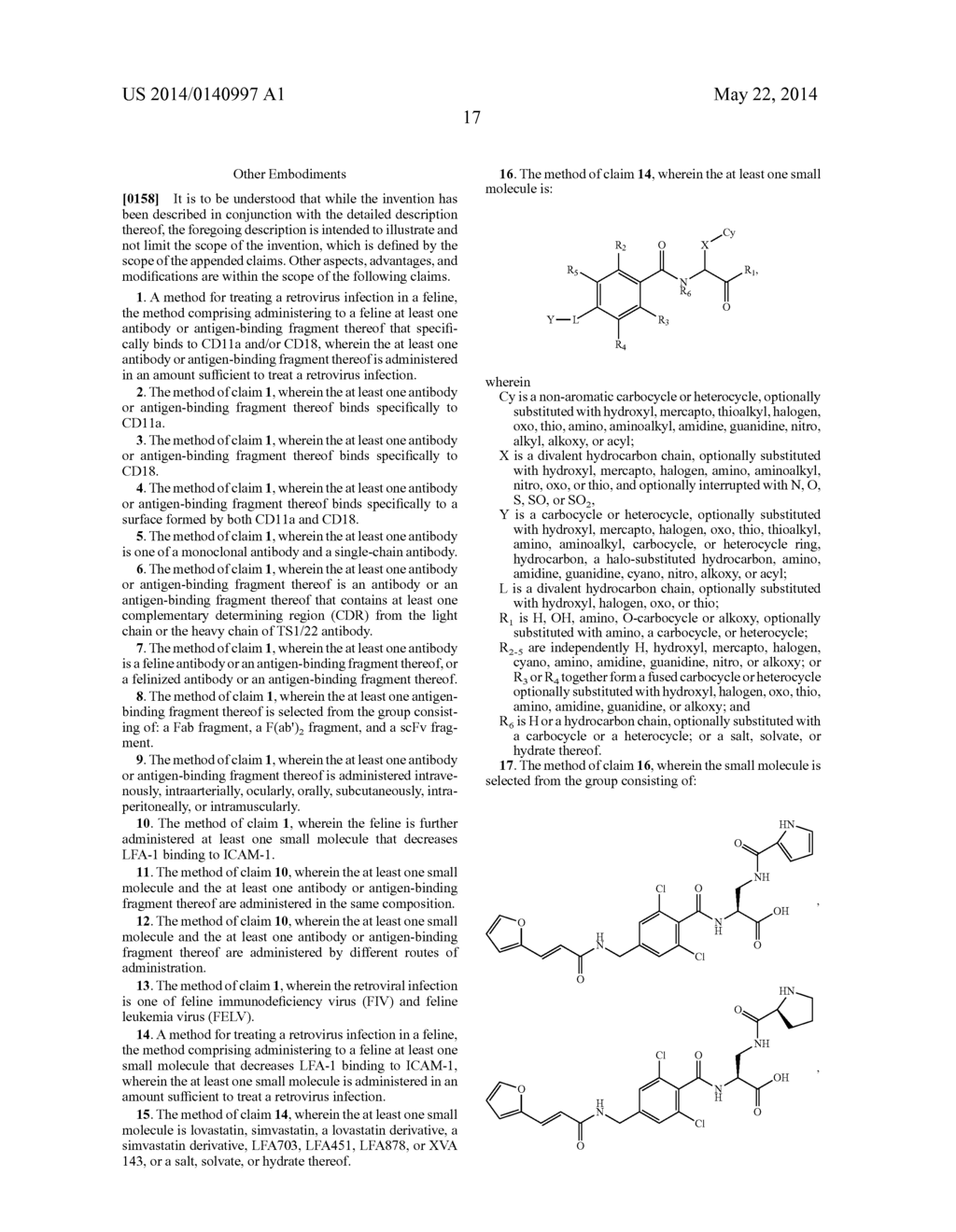 Methods of Treating Retroviral Infections in Felines - diagram, schematic, and image 25