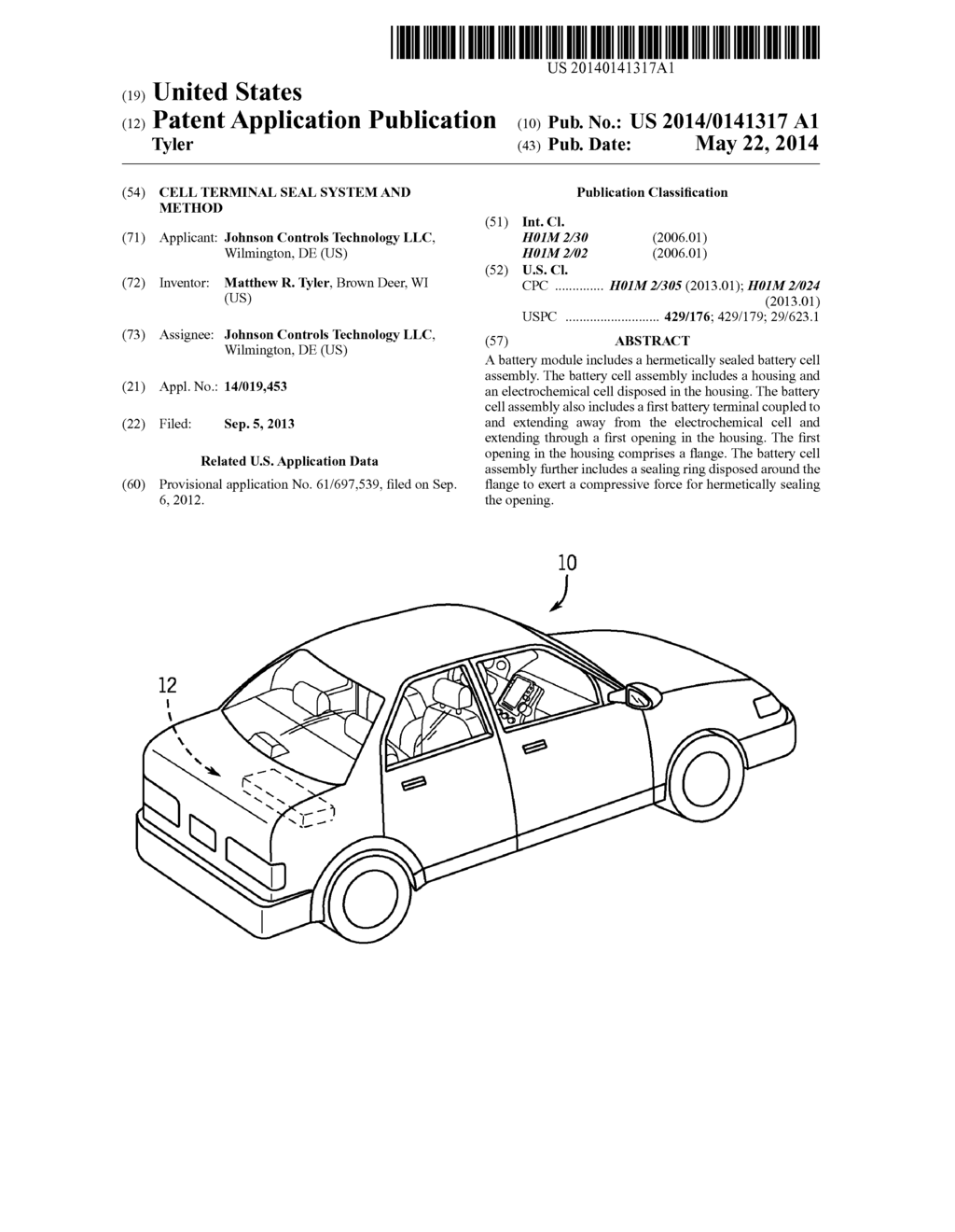 CELL TERMINAL SEAL SYSTEM AND METHOD - diagram, schematic, and image 01