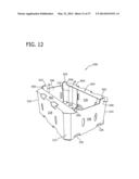 MACHINE AND METHOD FOR FORMING REINFORCED POLYGONAL CONTAINERS FROM BLANKS diagram and image