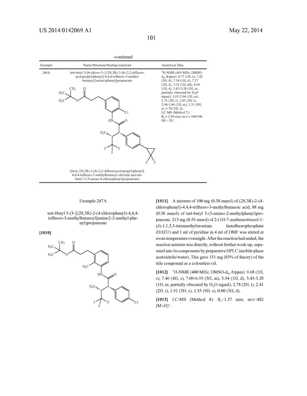 SUBSTITUTED 3-PHENYLPROPIONIC ACIDS AND THE USE THEREOF - diagram, schematic, and image 102