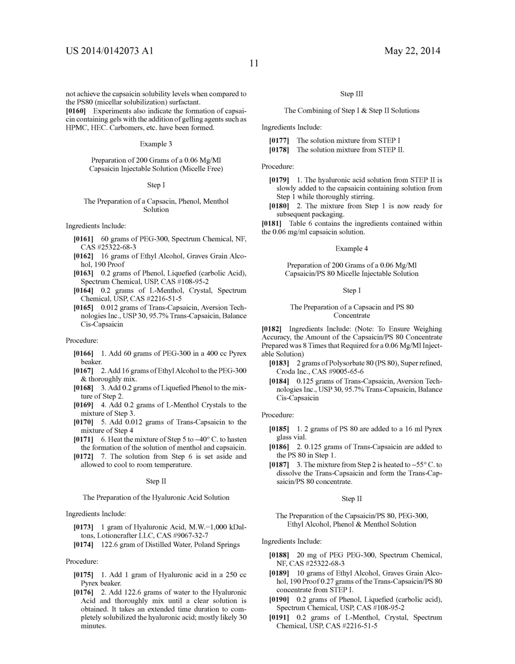 AQUEOUS BASED CAPSAICINOID FORMULATIONS AND METHODS OF MANUFACTURE AND USE - diagram, schematic, and image 18