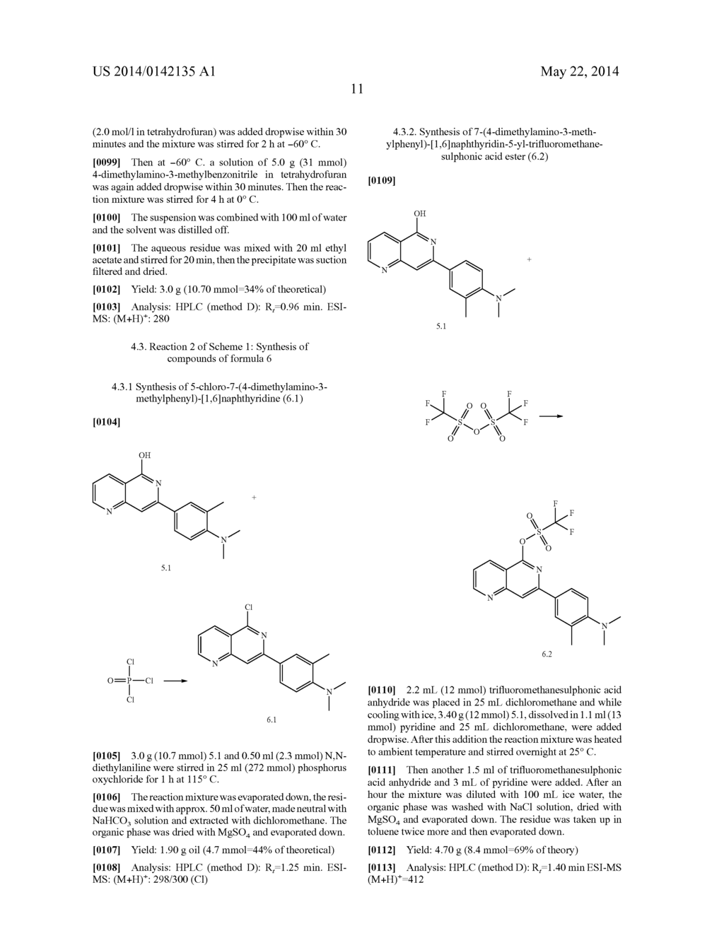4-DIMETHYLAMINO-PHENYL-SUBSTITUTED NAPHTHYRIDINES, AND USE THEREOF AS     MEDICAMENTS - diagram, schematic, and image 12