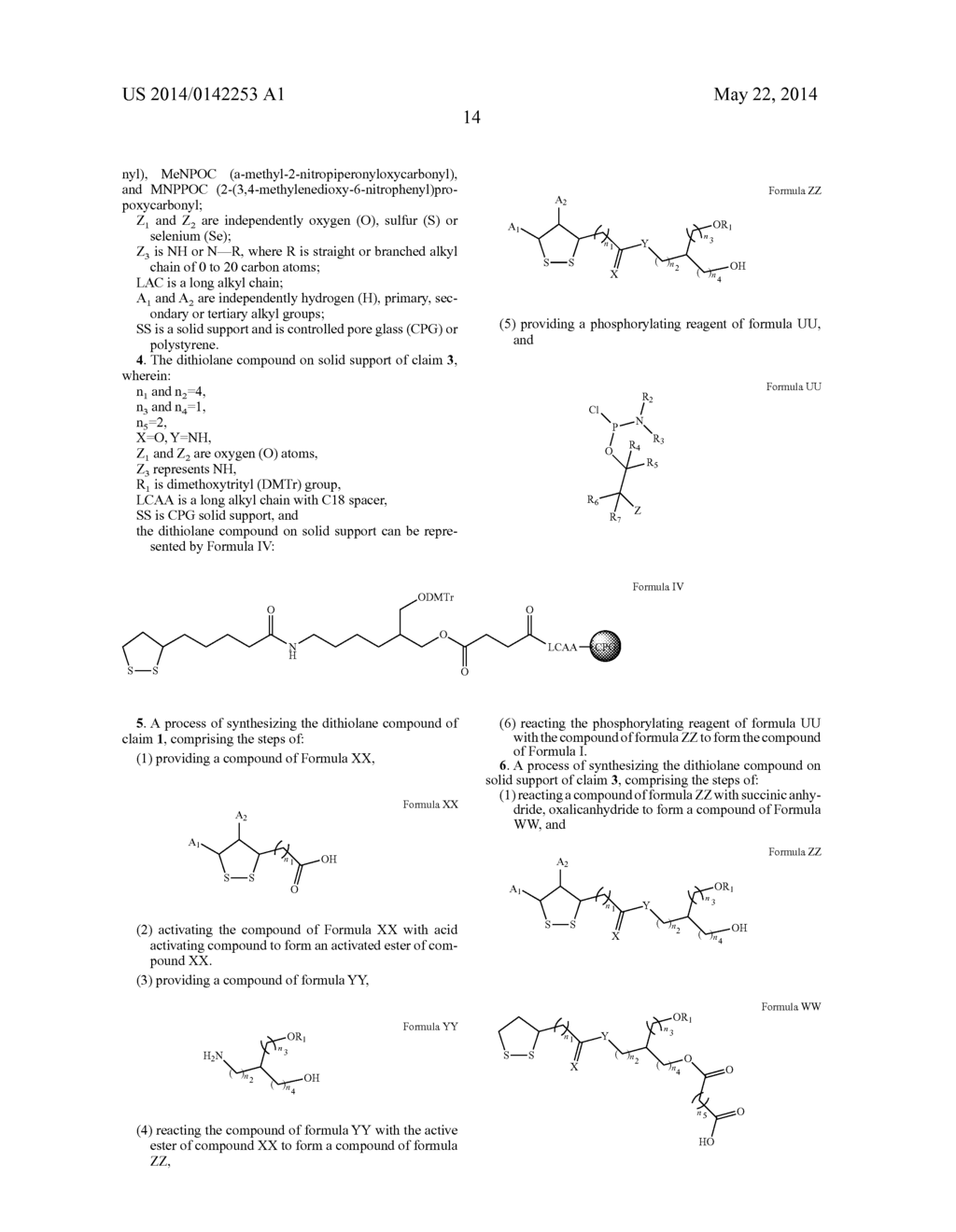 Dithiolane Based Thiol Modifier For Labeling and Stronger Immobilization     of Bio-Molecules On Solid Surfaces - diagram, schematic, and image 36