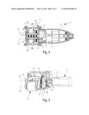 Massage Device with a Massage Head Equipped with Massage Wheels diagram and image