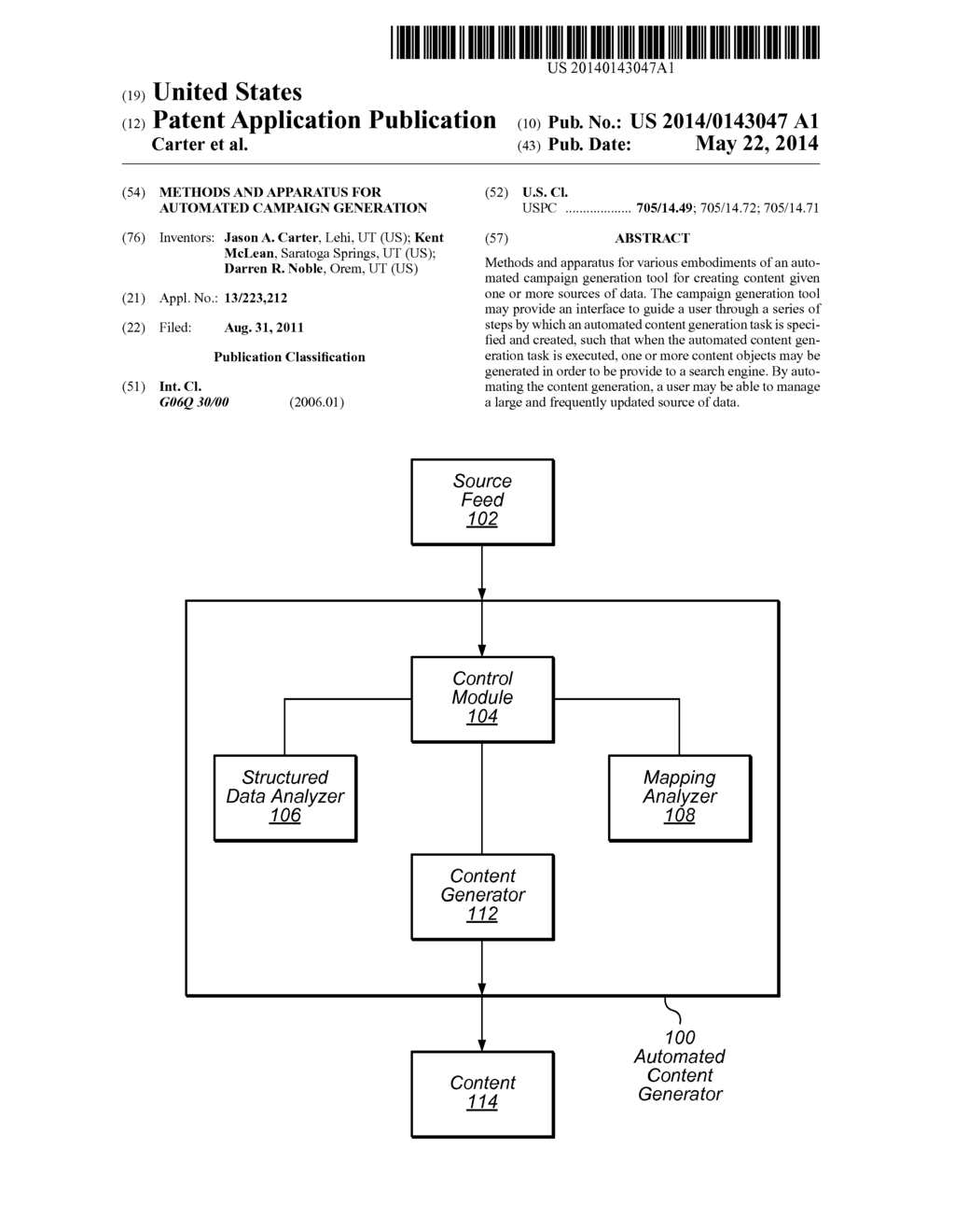 Methods and Apparatus for Automated Campaign Generation - diagram, schematic, and image 01