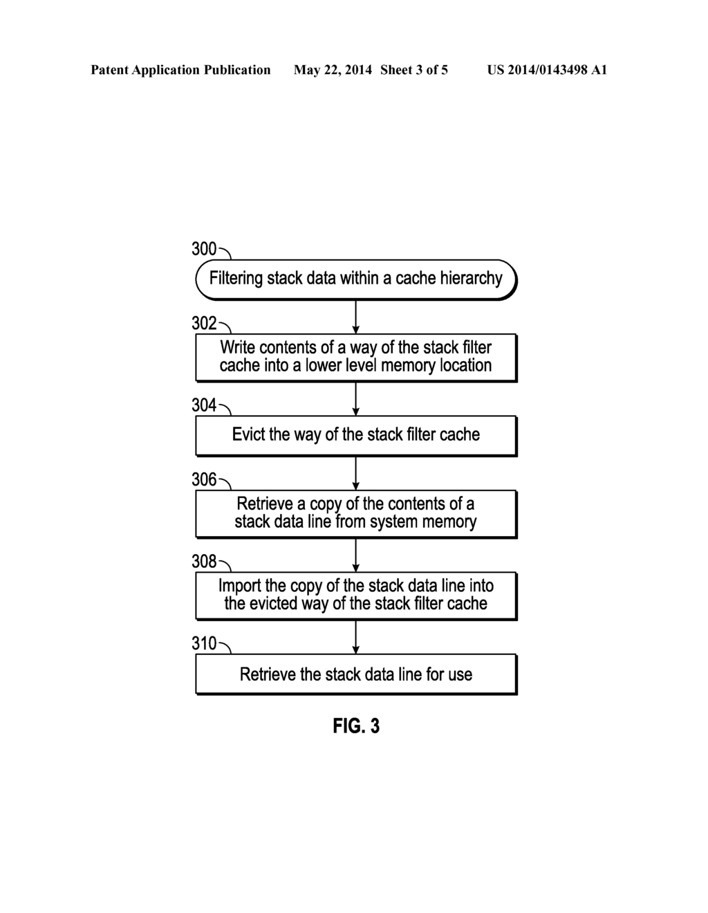 METHODS AND APPARATUS FOR FILTERING STACK DATA WITHIN A CACHE MEMORY     HIERARCHY - diagram, schematic, and image 04