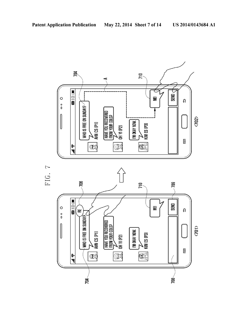 MESSAGE-BASED CONVERSATION OPERATION METHOD AND MOBILE TERMINAL SUPPORTING     THE SAME - diagram, schematic, and image 08