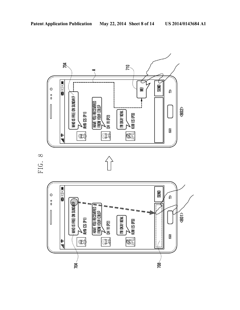 MESSAGE-BASED CONVERSATION OPERATION METHOD AND MOBILE TERMINAL SUPPORTING     THE SAME - diagram, schematic, and image 09