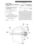 TRANSPORTABLE AIR CIRCULATING AND COOLING ASSEMBLY FOR USE WITH A HEAD     COVERING diagram and image