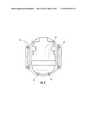 TRANSPORTABLE AIR CIRCULATING AND COOLING ASSEMBLY FOR USE WITH A HEAD     COVERING diagram and image