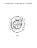 TRANSPORTABLE AIR CIRCULATING AND COOLING ASSEMBLY FOR USE WITH A HEAD     COVERING diagram and image