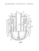 TRANSPORTABLE AIR CIRCULATING AND COOLING ASSEMBLY FOR USE WITH A HEAD     COVERING diagram and image