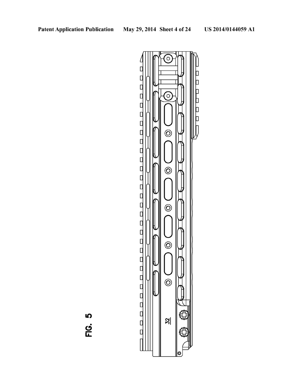 MODULAR RIFLE HANDGUARD - diagram, schematic, and image 05