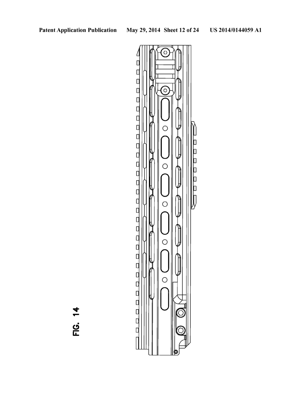 MODULAR RIFLE HANDGUARD - diagram, schematic, and image 13