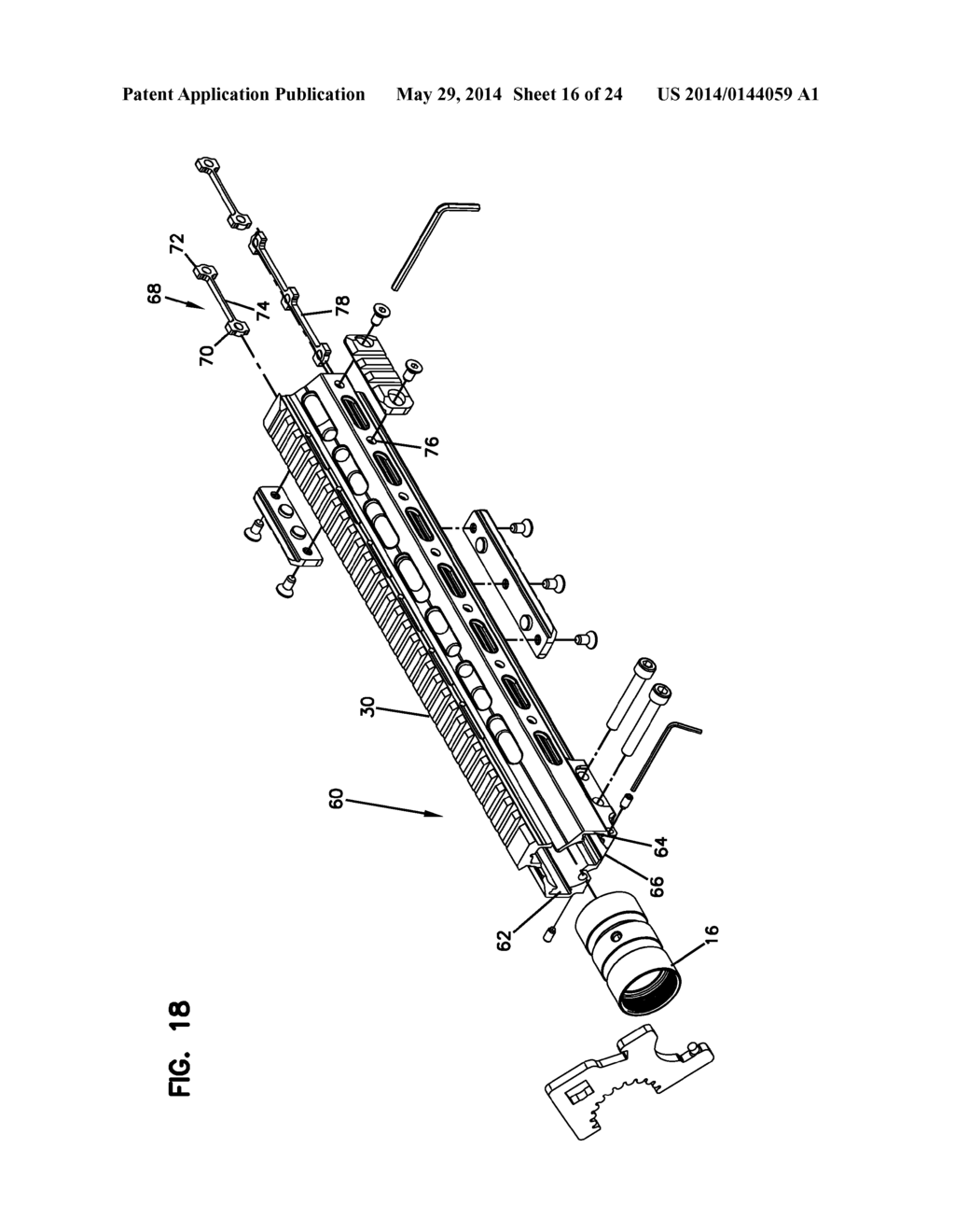 MODULAR RIFLE HANDGUARD - diagram, schematic, and image 17