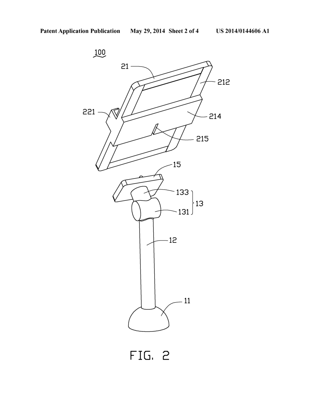 BRACKET FOR SUPPORTING ELECTRONIC DEVICE - diagram, schematic, and image 03