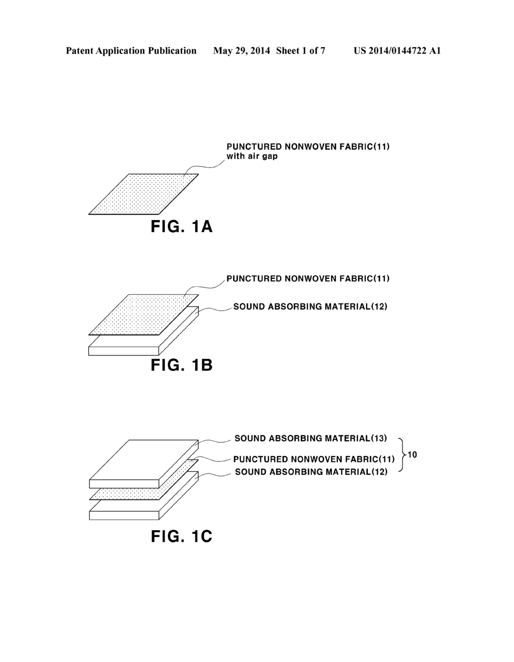 COMPOSITE SOUND ABSORBING MATERIAL FOR VEHICLE AND METHOD OF MANUFACTURING     THE SAME - diagram, schematic, and image 02