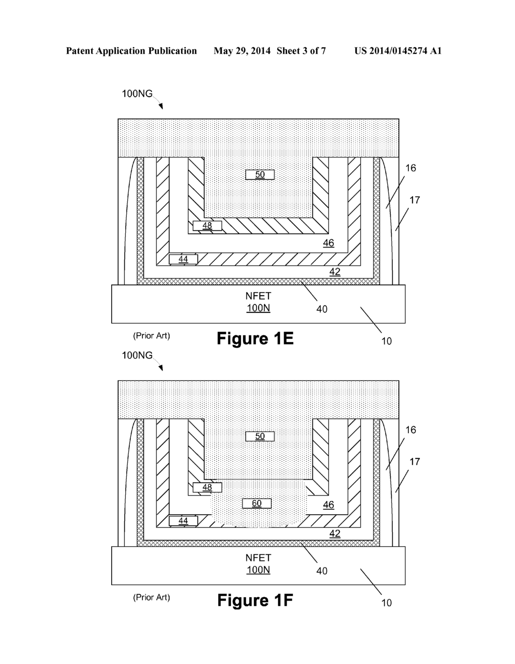 METHODS OF FORMING REPLACEMENT GATE STRUCTURES FOR NFET SEMICONDUCTOR     DEVICES AND DEVICES HAVING SUCH GATE STRUCTURES - diagram, schematic, and image 04