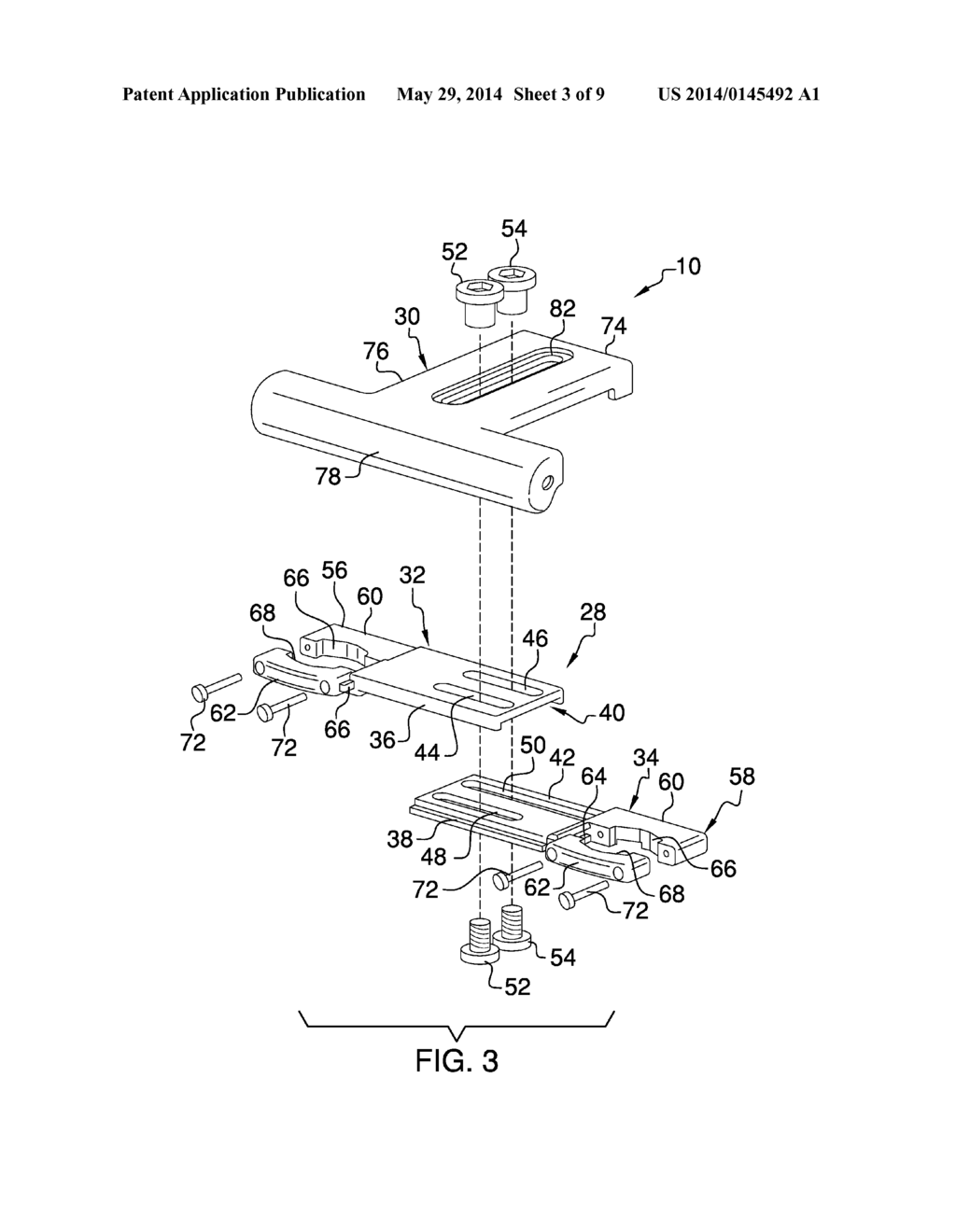 MOUNTING ASSEMBLY FOR SECURING AN ENTERTAINMENT DEVICE TO A VEHICLE SEAT - diagram, schematic, and image 04