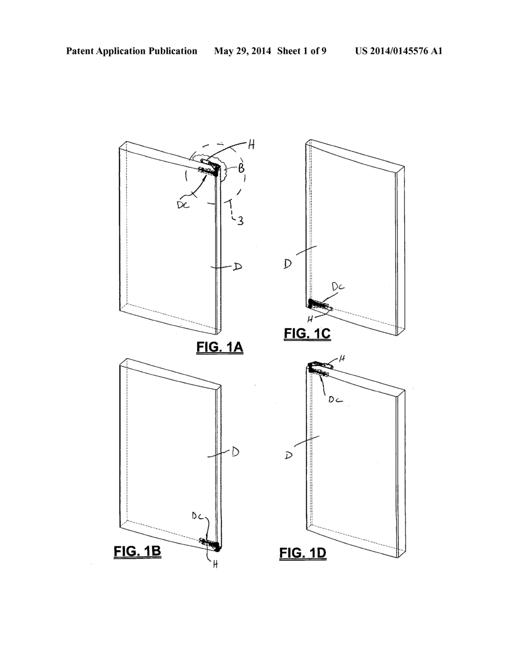 DOOR CLOSURE MECHANISM FOR REFRIGERATOR OR OTHER APPLIANCE - diagram, schematic, and image 02