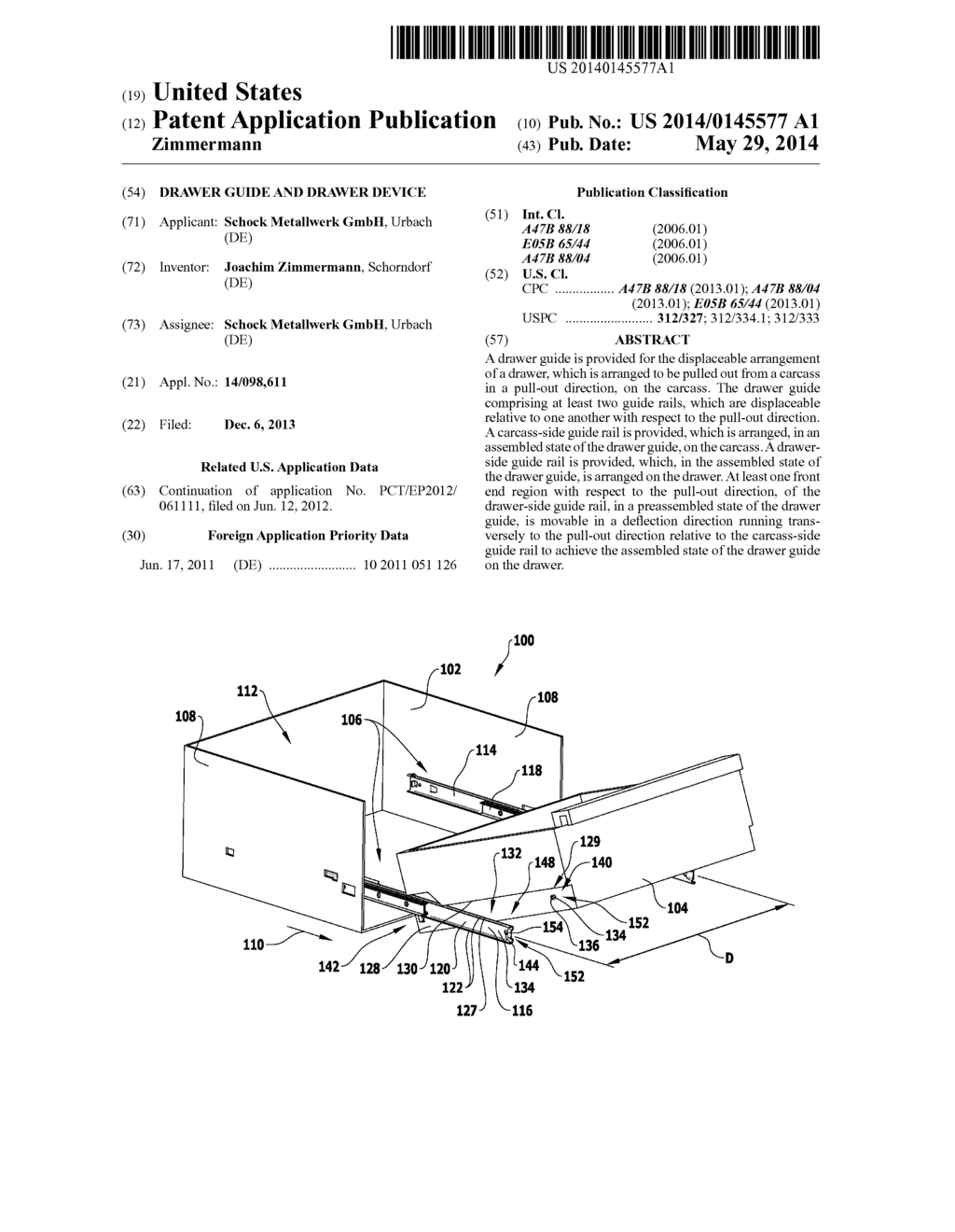 DRAWER GUIDE AND DRAWER DEVICE - diagram, schematic, and image 01