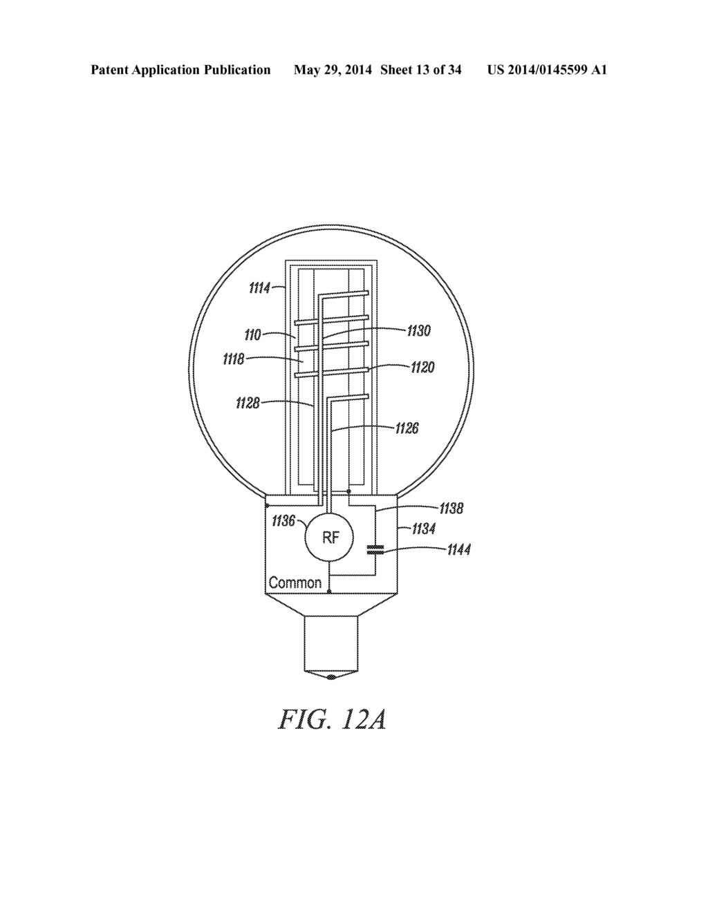 HIGH FREQUENCY INDUCTION RF FLUORESCENT LAMP WITH REDUCED ELECTROMAGNETIC     INTERFERENCE - diagram, schematic, and image 14