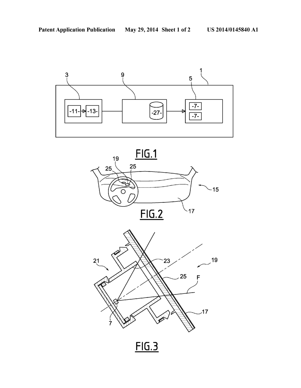 SYSTEM FOR DISPLAYING INFORMATION IN A VEHICLE - diagram, schematic, and image 02