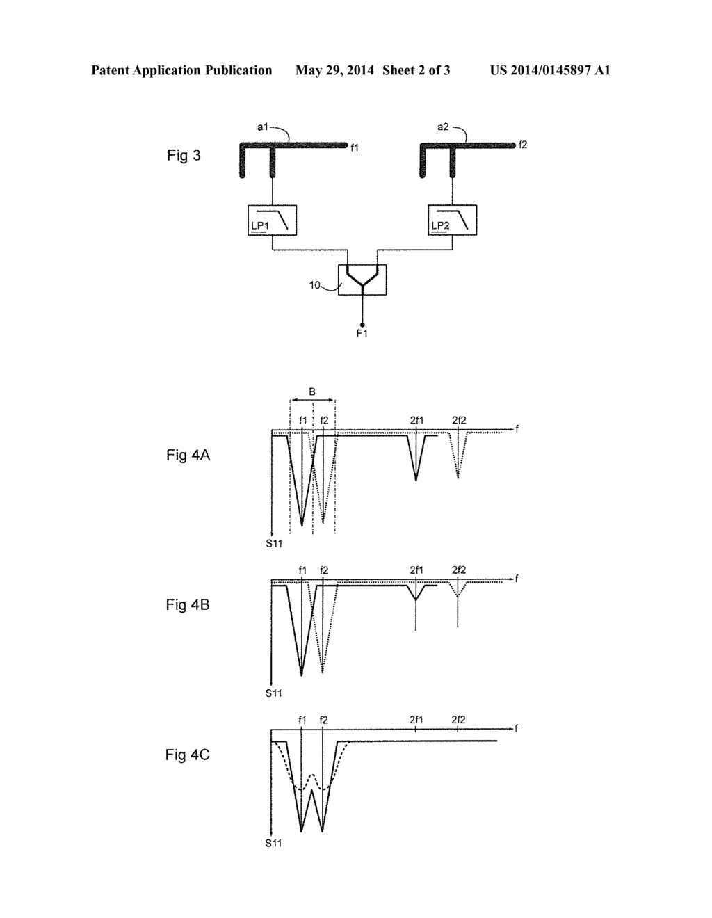 ANTENNA CIRCUIT USING MULTIPLE INDEPENDENT ANTENNAS SIMULTANEOUSLY THROUGH     A SINGLE FEED - diagram, schematic, and image 03