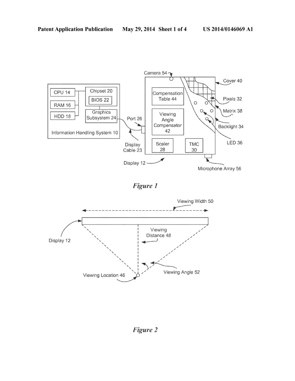 INFORMATION HANDLING SYSTEM DISPLAY VIEWING ANGLE COMPENSATION - diagram, schematic, and image 02