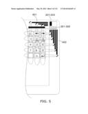 Light-based touch surface with curved borders and sloping bezel diagram and image