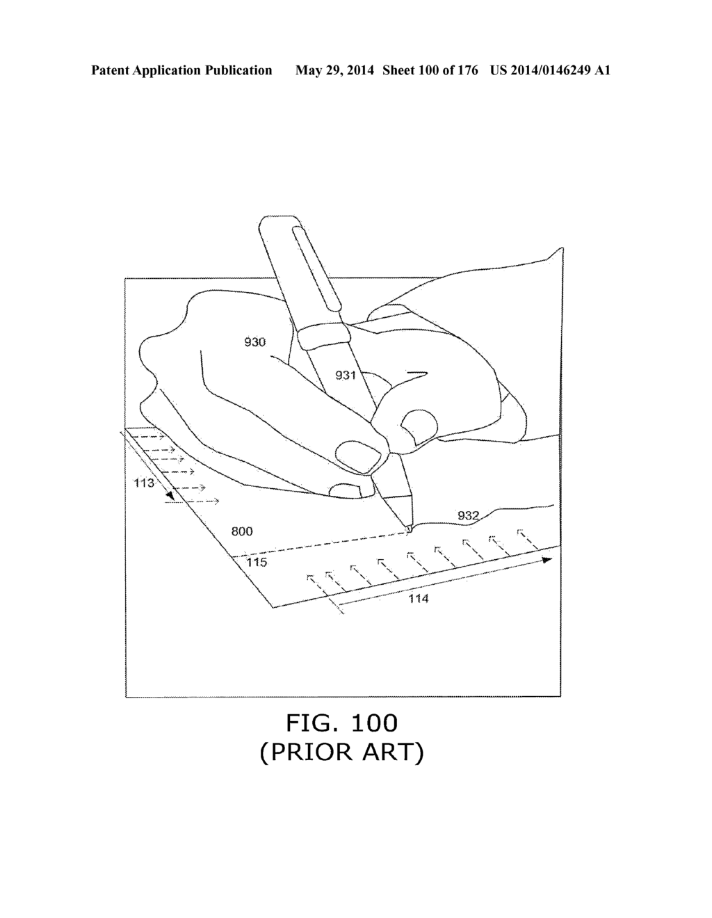 Light-based touch surface with curved borders and sloping bezel - diagram, schematic, and image 101