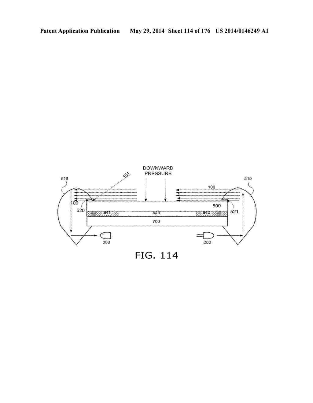 Light-based touch surface with curved borders and sloping bezel - diagram, schematic, and image 115