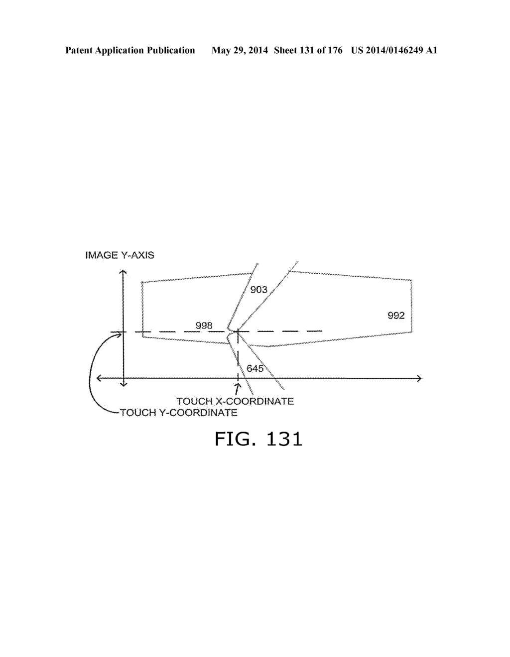 Light-based touch surface with curved borders and sloping bezel - diagram, schematic, and image 132