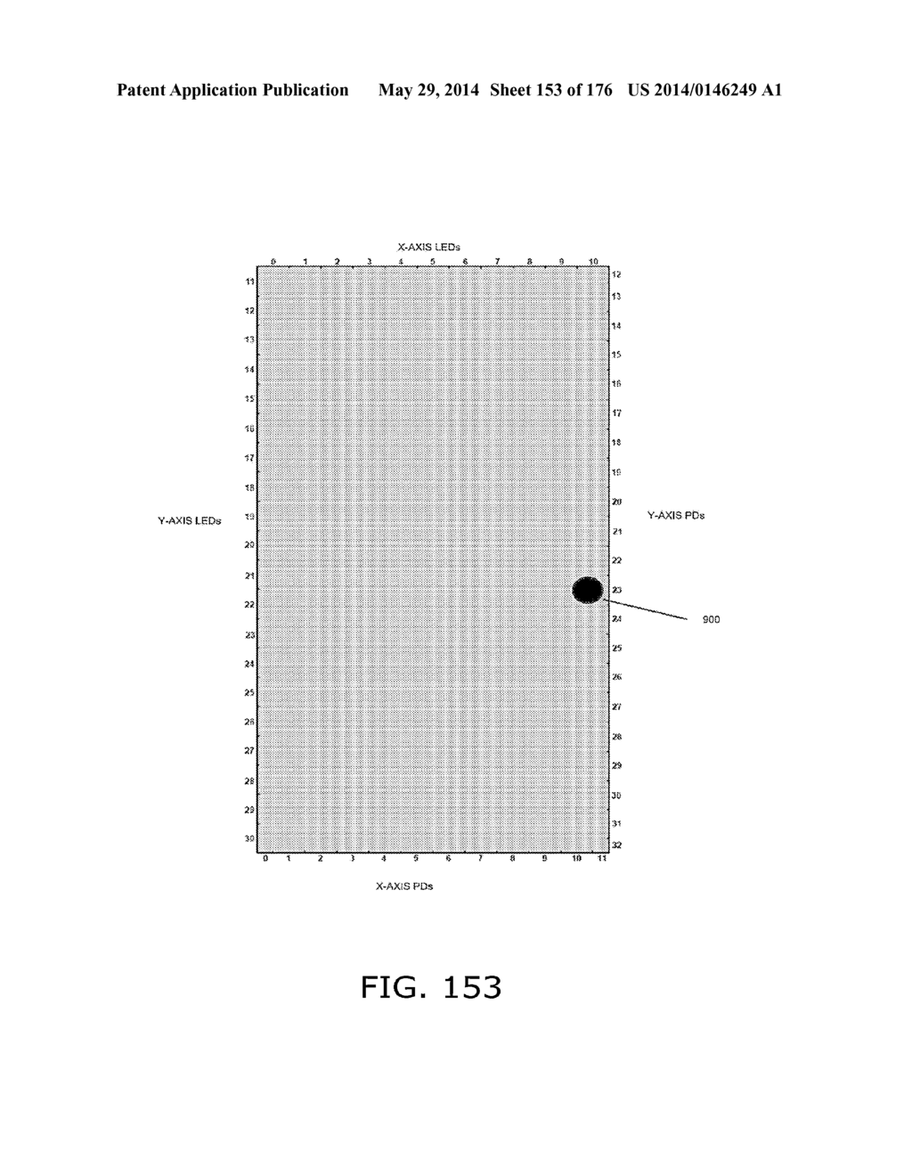 Light-based touch surface with curved borders and sloping bezel - diagram, schematic, and image 154