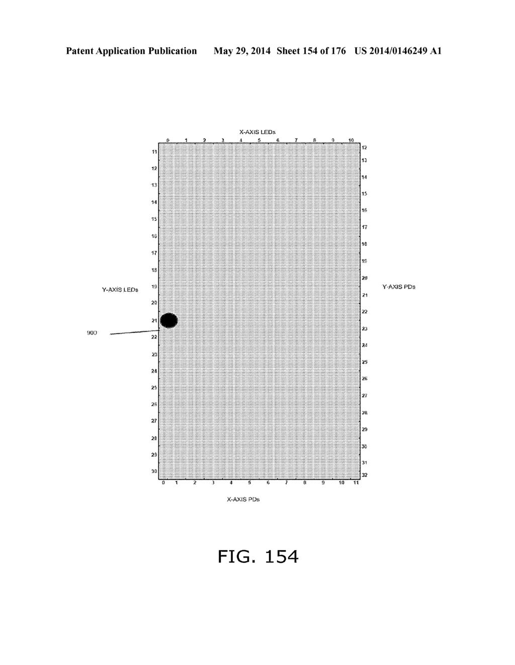 Light-based touch surface with curved borders and sloping bezel - diagram, schematic, and image 155