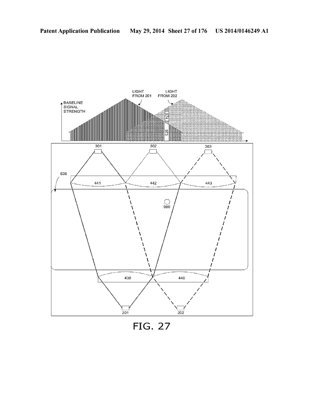 Light-based touch surface with curved borders and sloping bezel - diagram, schematic, and image 28