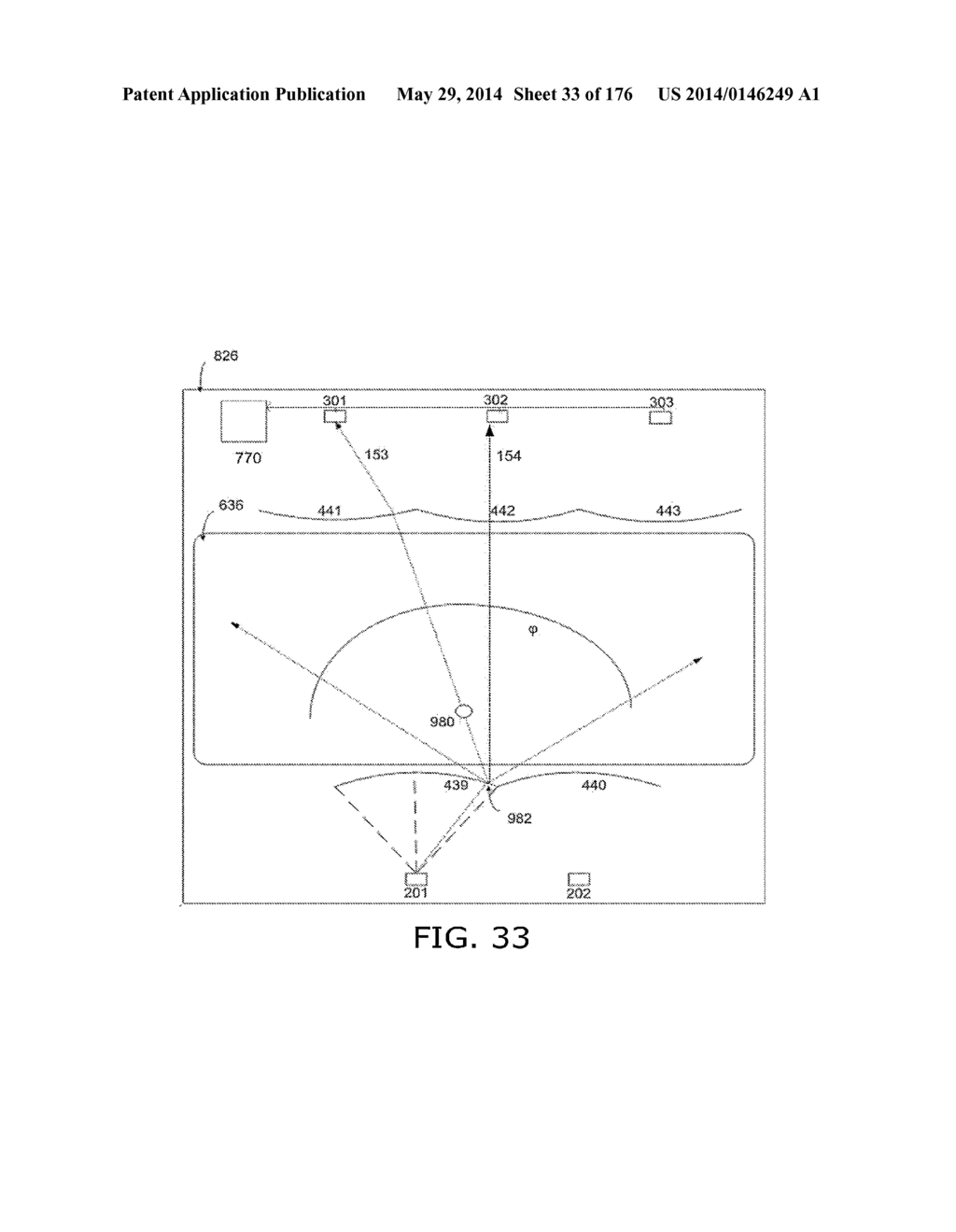 Light-based touch surface with curved borders and sloping bezel - diagram, schematic, and image 34