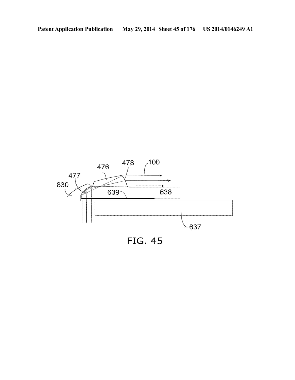 Light-based touch surface with curved borders and sloping bezel - diagram, schematic, and image 46